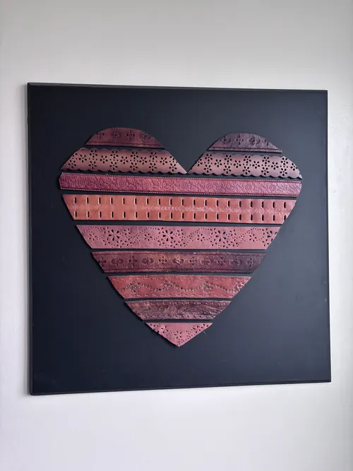 Heart Leather Belt Sign 