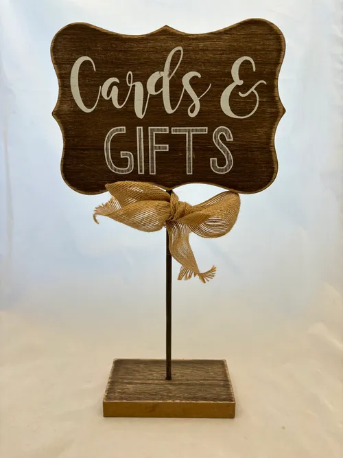 Rustic Cards/Gift Sign