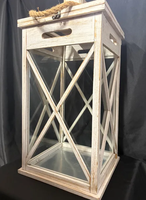 White Rustic Lantern XL