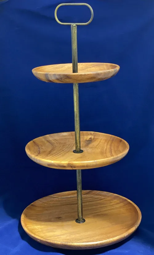 Wood 3 Tier Cupcake Stand 1