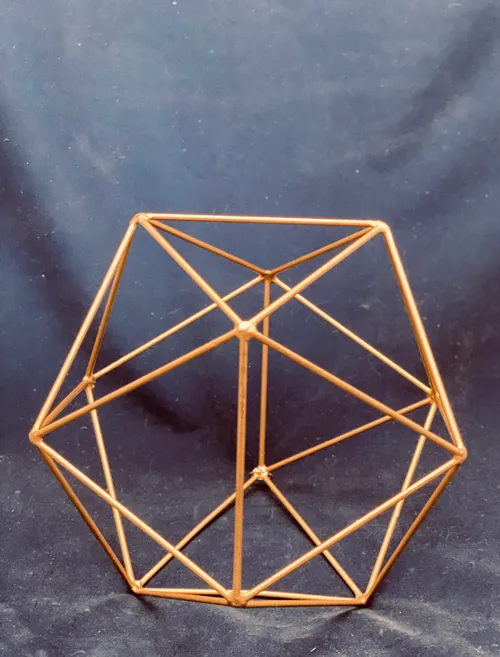 Gold Geometric Prism 