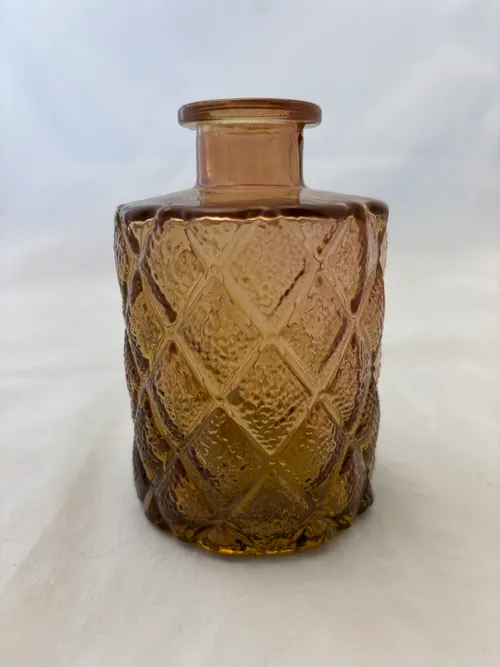 Light Amber Bud Vase 1