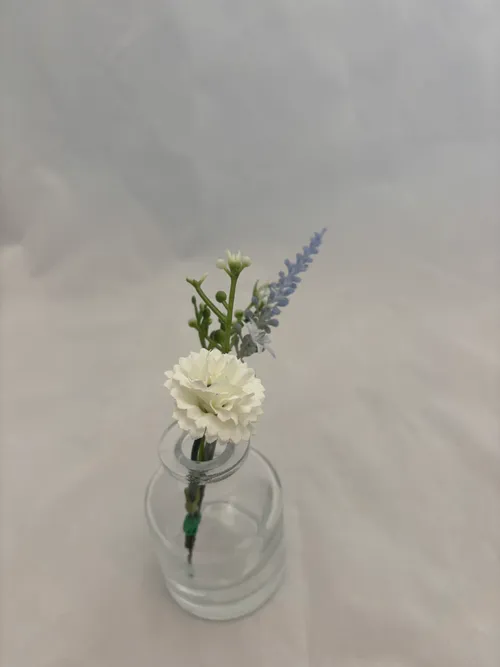 Wildflower Blue Premade Floral Mini Vase