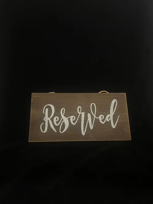 Ceremony/Aisle Reserved Sign (Set of 2)