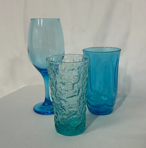 Turquoise Estate Glassware