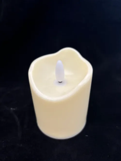 Ivory Pillar Candle 2pc Outdoor 