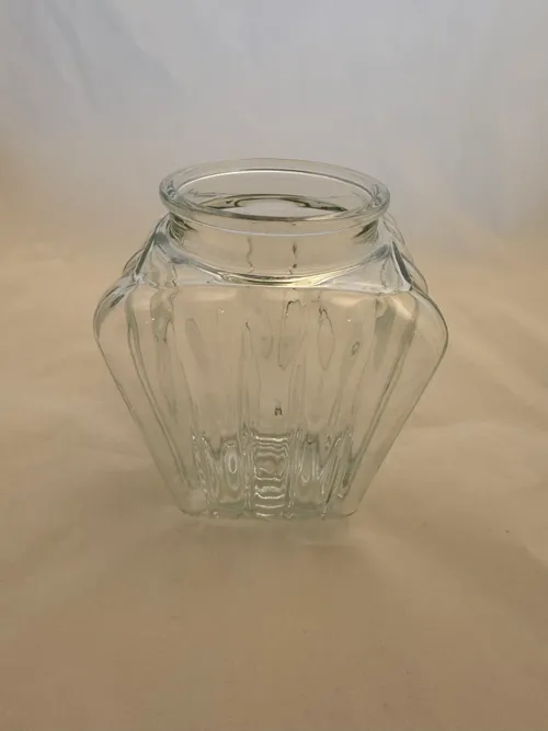 Clear Vintage Jar 1