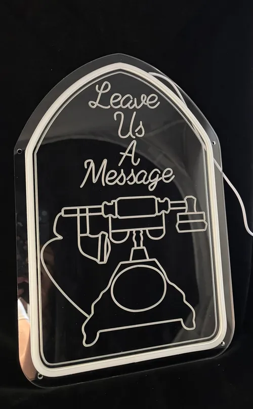 Audio Guestbook Neon Sign