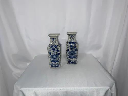 Blue and White Vases Small (Set of 2)