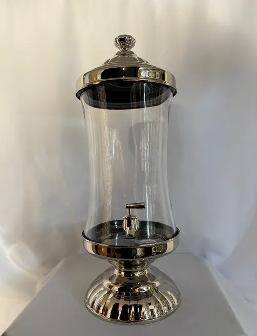 2 Gallon Silver Drink Dispenser