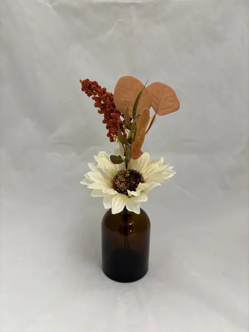 Nude & Brown Premade Floral Small Vase 2