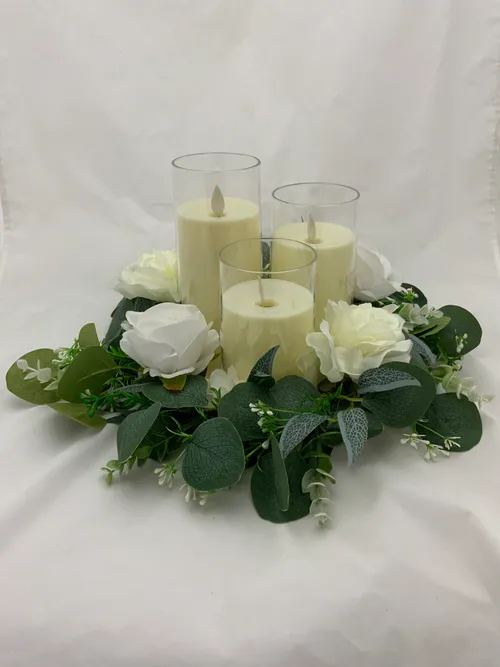 Classic White Floral Ring XL