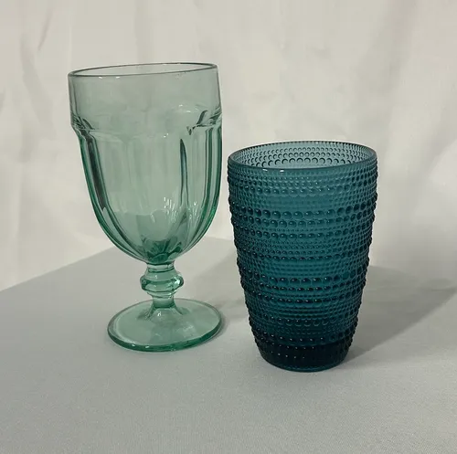 Teal (Light and Dark) Estate Glassware