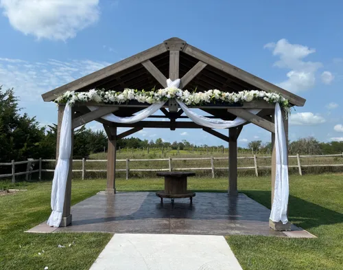 White 1 pc Floral Arch Swag Garland XL