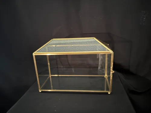 Gold Geometric Card Box 