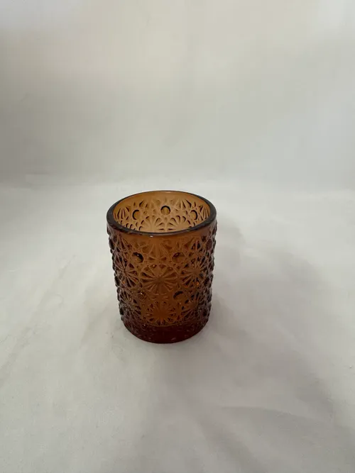Amber Starburst Votive