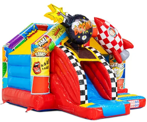 Location Château Gonflable Toboggan – Bandes Dessinées