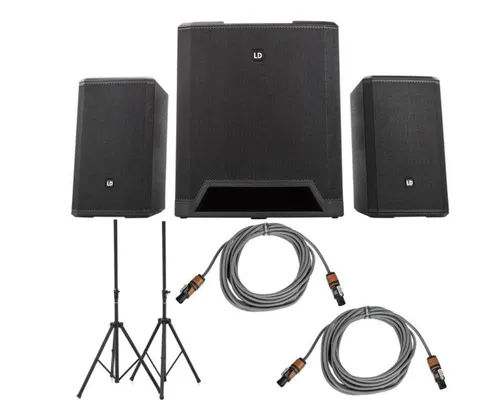 Location Pack Sono LD Systems Dave 18 G4X – Système PA 2.1 + Supports & Câbles