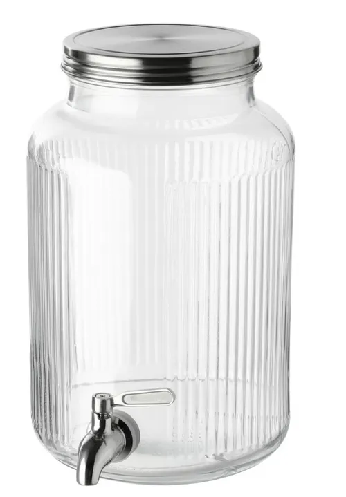 Location fontaine à boisson verre 5 L + support métal 13,5 cm – à l’unité