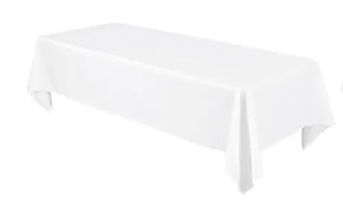 Location Nappe Polyester Blanche 150×320 cm – Sans Caution