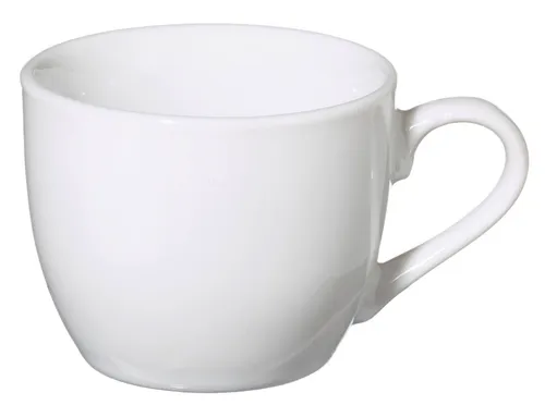 Tasse à café blanche en porcelaine – 15 cl
