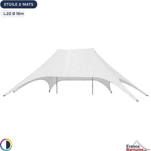 Tente étoile 22 x 14 m – Location avec montage participatif