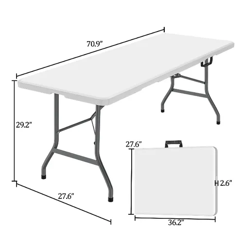 6ft Rectangle Folding Table