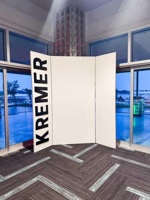 Trifold Wood Backdrop