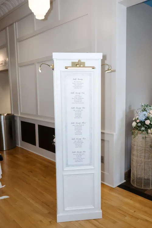 Signature Four-Sided Seating Chart Display