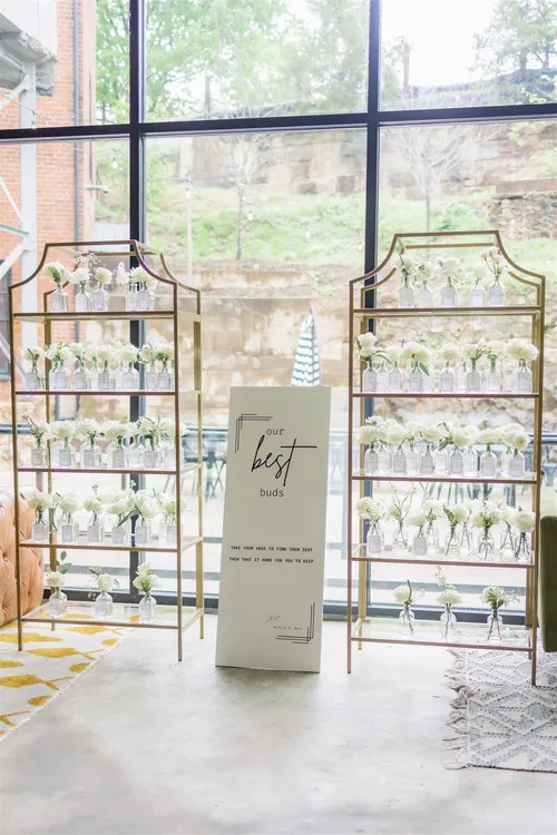 Gold Display Shelves with Glass Shelves