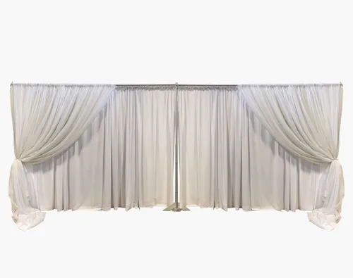 20’ White Drape (2 tier)