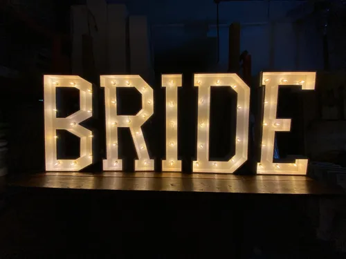 Bride Marquee Sign 