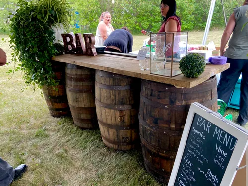 4 Barrel Bar W/8ft Top