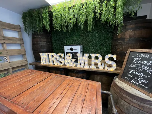 Mrs&Mrs 12in Light Up Marquee Letters
