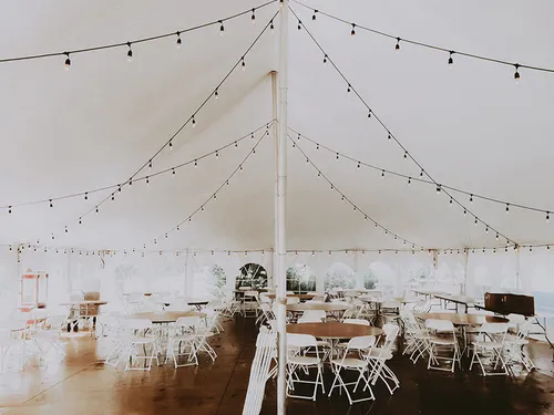 40' x 120' Pole Tent Lighting