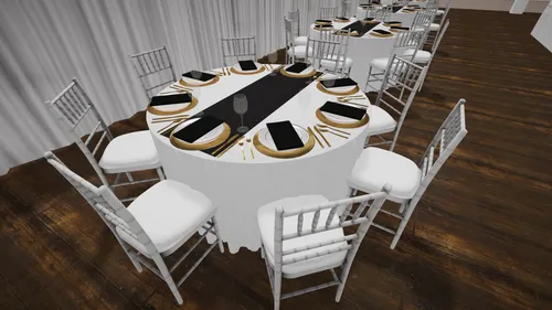 Round Table (Black White & Gold Bundle 2)