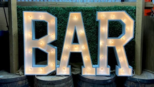 BAR Marquee Sign 3ft Tall