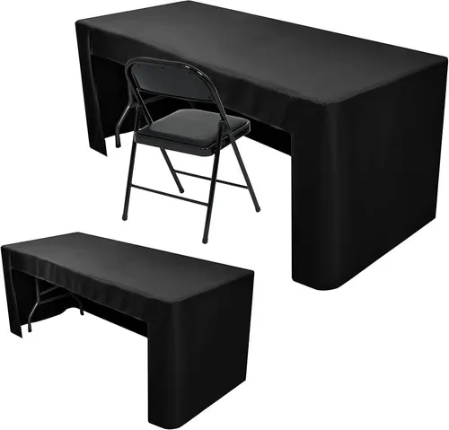 Trade Show Table With 2 Chairs (black)