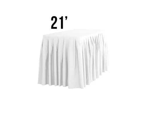 21' Table Skirt (Choose Your Color)