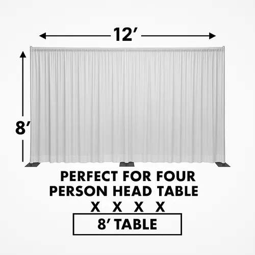 12ft (W) 8ft (T) Head Table Backdrop