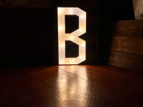 36in Light Up Marquee B