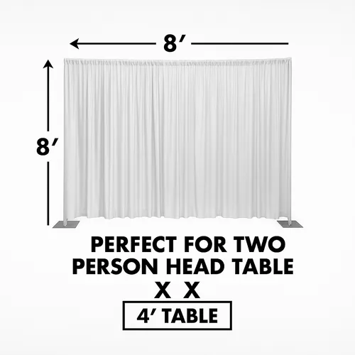 8ft (W) 8ft (T) Head Table Backdrop