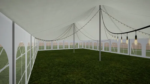40' x 60' Pole Tent Lighting