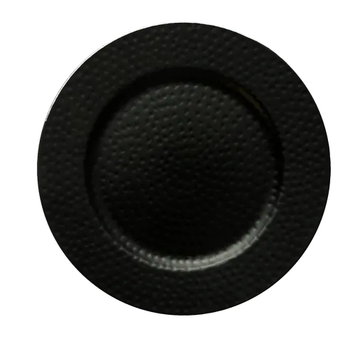 Black Hammered Charger Plate
