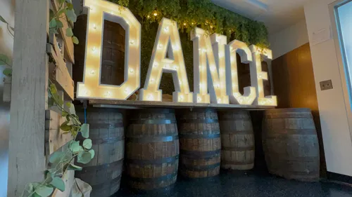 3ft Light Up DANCE Letters 