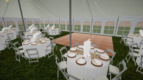 18' x 18' Dance Floor (Dark Maple)