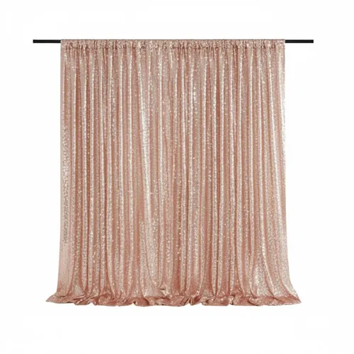 Rose Gold Sequin Backdrop (Stand Not Included)