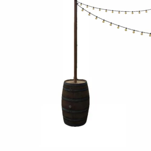 Whiskey Barrel Light Pole
