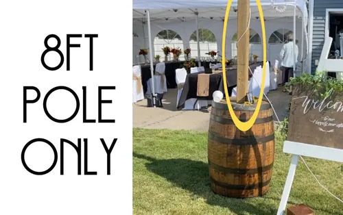 8ft Pole Only (For Barrel Light Pole)