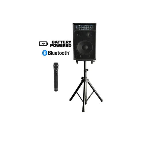 🔊 Battery-Powered Speaker & Mic PA System